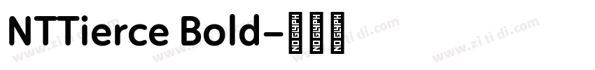 NTTierce Bold字体转换